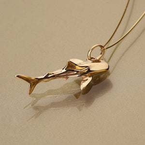 Gold 750 Whale shark pendant medium
