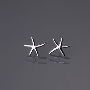 Sea star stud earrings medium