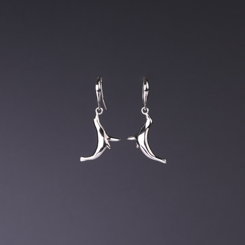 Sea lion dangle earrings