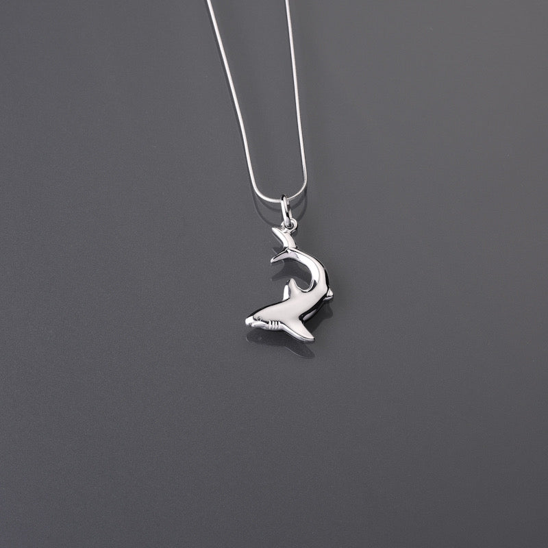 Galapagos shark whitetip pendant / medium